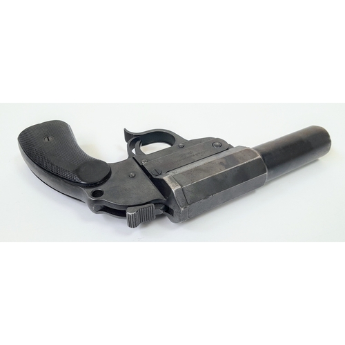 315 - A deactivated Walther single shot flare pistol, 6 inch barrel, 25mm calibre. UK/EU Sales Only - Not ... 
