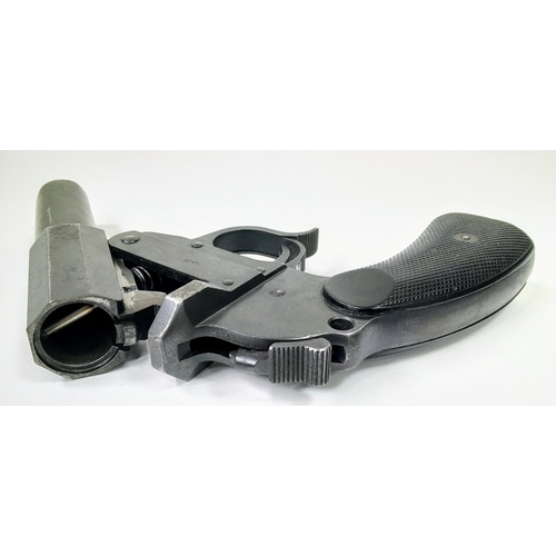 315 - A deactivated Walther single shot flare pistol, 6 inch barrel, 25mm calibre. UK/EU Sales Only - Not ... 