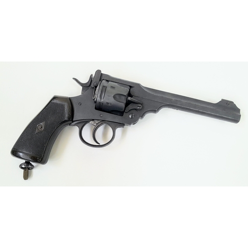 322 - A WW1 deactivated Webley and Scott Mk 6 Revolver, 6 inch barrel, 0.455 calibre. UK/EU Sales Only - N... 