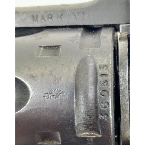 322 - A WW1 deactivated Webley and Scott Mk 6 Revolver, 6 inch barrel, 0.455 calibre. UK/EU Sales Only - N... 