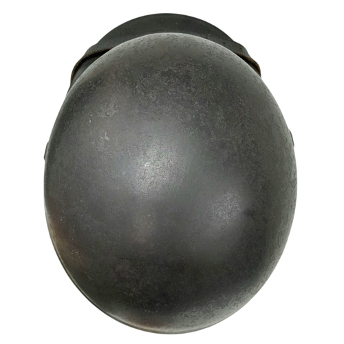 185 - WW2 German Double Decal M40 Helmet with liner and chin strap. Maker Quist Esslingen. Size 64.