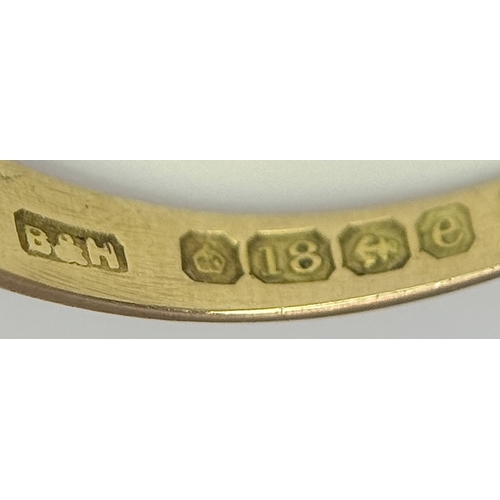 187 - AN 18K YELLOW GOLD ANTIQUE SAPPHIRE AND PEARL SET RING. HALLMARKED BIRMINGHAM 1904. 2.6G TOTAL WEIGH... 