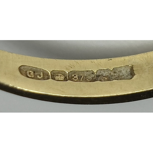 248 - A 9K Yellow Gold, Opal, Emerald and Diamond Ring. Size M. 2.55g total weight. N12/3755