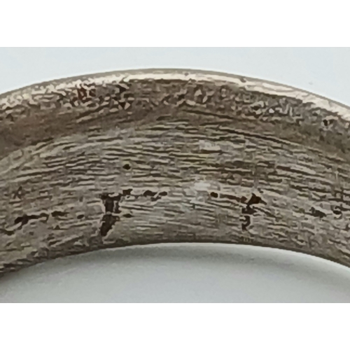 250 - WW2 US Silver USAAF Flight Surgeons Ring. UK Size 11 US Size “W”.