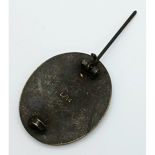 254 - Boxed WW2 German Black (iron) 3rd Class Wound Badge By Ldo. Marked L/14 For the maker: L. Chr. Lauer... 