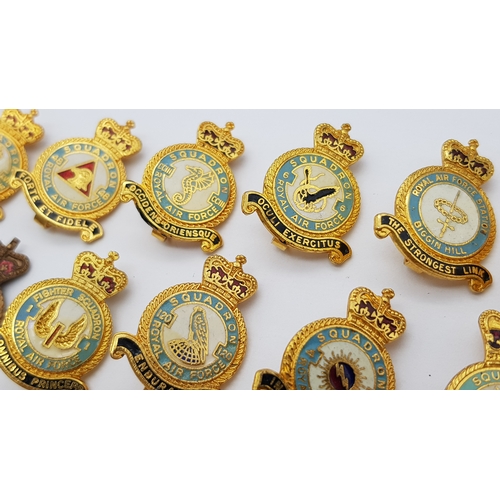 261 - A collection of 17 RAF Enamel Lapel Badges.