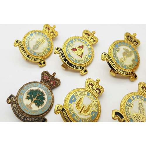 261 - A collection of 17 RAF Enamel Lapel Badges.