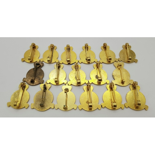 261 - A collection of 17 RAF Enamel Lapel Badges.