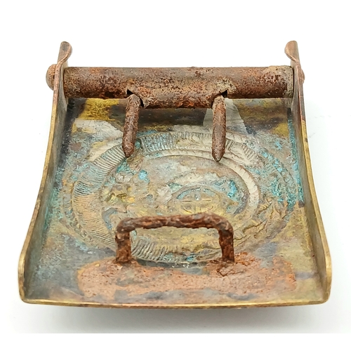 298 - 3rd Reich SA “Sunwheel” All Brass Buckle. Needs a good clean