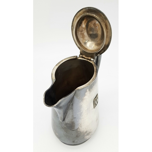 303 - 3rd Reich Waffen SS Officers Mess Hotel Silver Coffee Pot. SS Markings on the base.