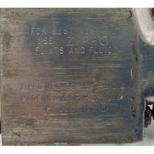 317 - Vietnam War 1969 Date Coded Zippo Lighter. Engraved with the 1st US Signals Brigade Logo and dedicat... 