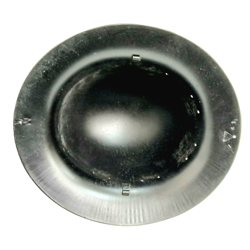 340 - WW2 British Home Front Zuckerman Helmet with a post War Blitz Memorial Painting.