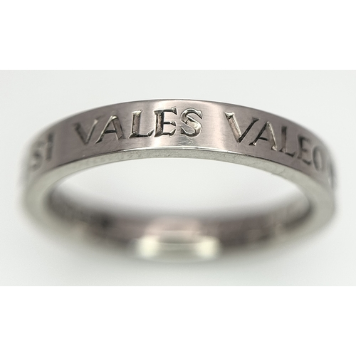 18 - AN 18K WHITE GOLD DIAMOND SET RING 
