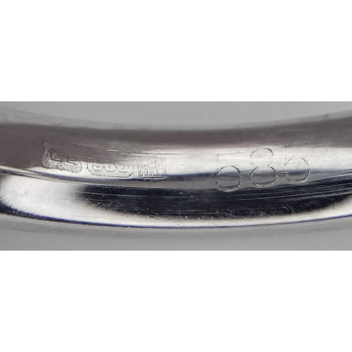 228 - A 14K WHITE GOLD DIAMOND SET FULL ETERNITY RING. APPROX 0.35CTW, 2.7G TOTAL WEIGHT. SIZE M. Ref: SC ... 