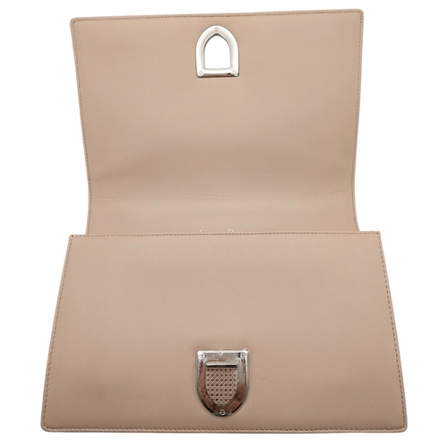 229 - A Christian Dior Beige Leather Diorama Flap Bag. Beige leather exterior with silver-toned hardware. ... 