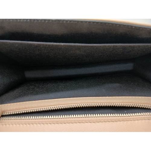 229 - A Christian Dior Beige Leather Diorama Flap Bag. Beige leather exterior with silver-toned hardware. ... 