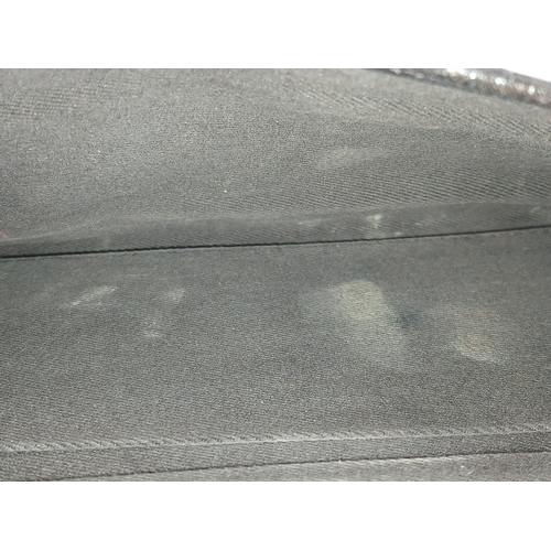 343 - A Gucci Monogram Bamboo Crossbody/Clutch Bag. Canvas exterior with leather trim, silver-toned hardwa... 