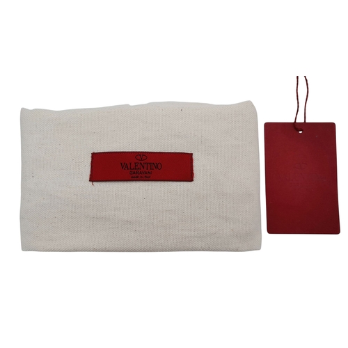 44 - A Valentino Garavani Black Rockstud Crossbody Bag. Black leather exterior with gold-tone hardware, d... 