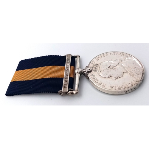 51 - A Cape of Good Hope General  Service Medal with clasp ‘Bechuanaland’. 
Named to: Pte T M Davidson C ... 