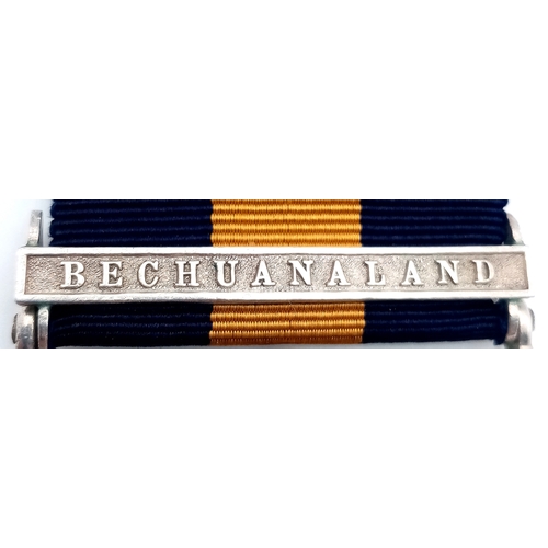 51 - A Cape of Good Hope General  Service Medal with clasp ‘Bechuanaland’. 
Named to: Pte T M Davidson C ... 