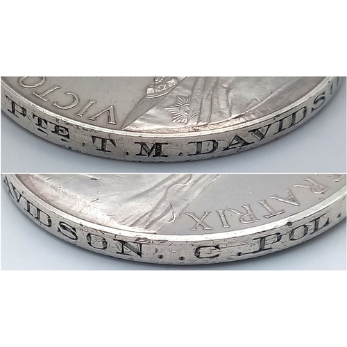 51 - A Cape of Good Hope General  Service Medal with clasp ‘Bechuanaland’. 
Named to: Pte T M Davidson C ... 