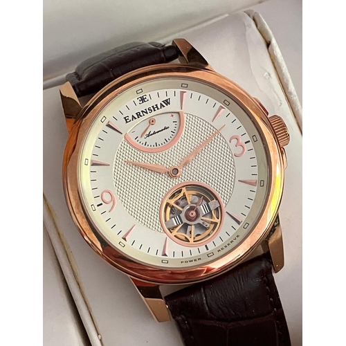 35 - Gentleman’s ‘THOMAS EARNSHAW’ AUTOMATIC WRISTWATCH. Model 00185811 .Finished in gold tone stainless ... 