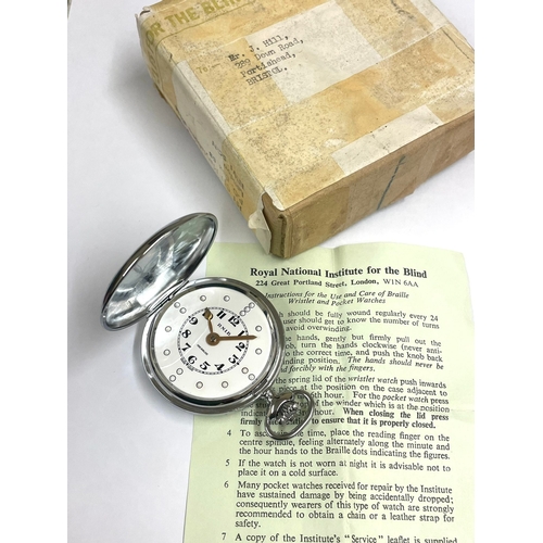 A Full Hunter RNIB Pocket Watch. Comes with box and papers. Working ...