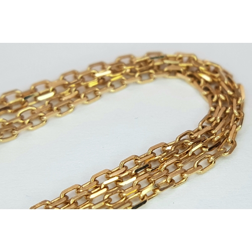 205 - A Bulgari 18K Gold Diamond Necklace and Pendant. Set with two round brilliant cut diamonds. Pendant ... 