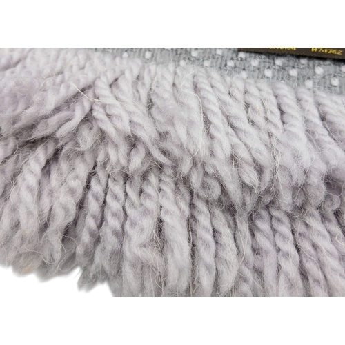 232 - A Louis Vuitton Wool Silk Logomania scarf in Pearl Grey with fringed edge. Size approx: 152.5cm x 31... 