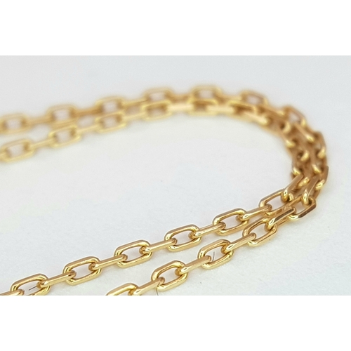 233 - An 18K Rose Gold Diamond Bracelet. 0.013ct diamond. 14cm. 0.54g  Ref: J188