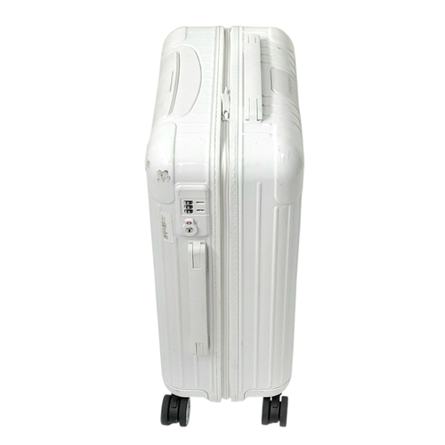 342 - A Rimowa White Essential Cabin Suitcase. High performance polycarbonate exterior with single handle,... 