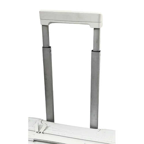 342 - A Rimowa White Essential Cabin Suitcase. High performance polycarbonate exterior with single handle,... 