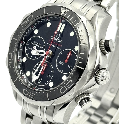60 - An Omega Seamaster Professional Chronograph Automatic Gents Watch. Model - 210.92.44.20.01.001. Stai... 