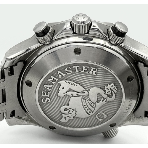 60 - An Omega Seamaster Professional Chronograph Automatic Gents Watch. Model - 210.92.44.20.01.001. Stai... 