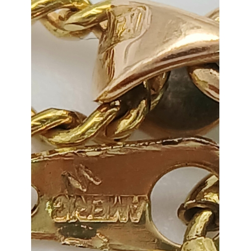 137 - Two Jade Pendants, One set in Gold on a Gilded Chain. 5cm and 3cm.  Ref: STK023083