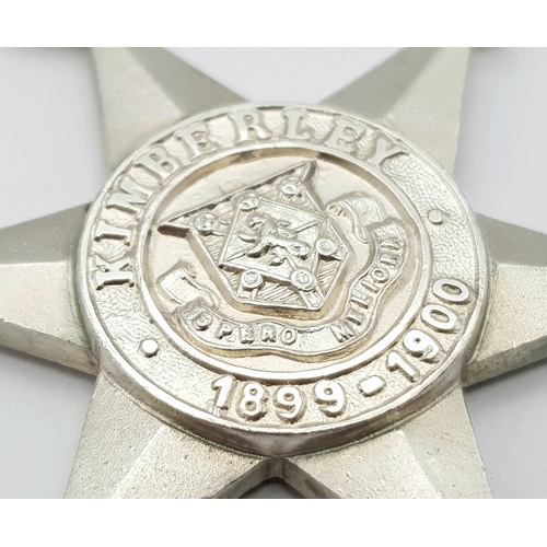 46 - A pair of medals to a defender of Kimberley during the siege of the town by the Boer forces under Co... 