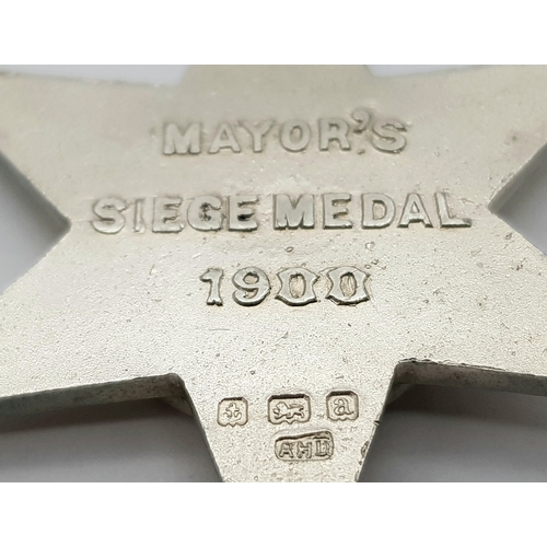 46 - A pair of medals to a defender of Kimberley during the siege of the town by the Boer forces under Co... 