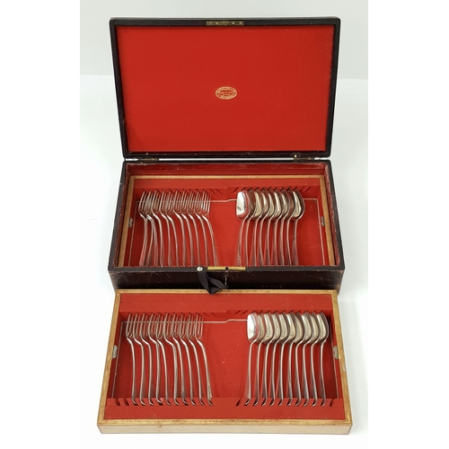 95 - A Fabulous Selection of Antique Dutch Silver Flatware in Original Storage Case. Made specially for a... 