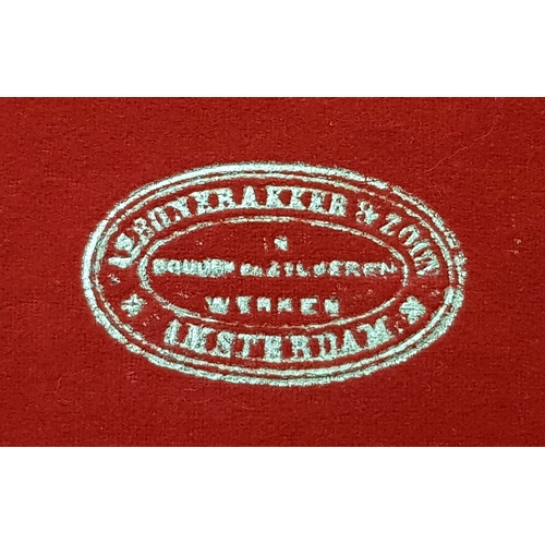 95 - A Fabulous Selection of Antique Dutch Silver Flatware in Original Storage Case. Made specially for a... 