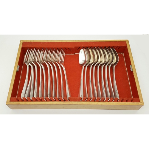 95 - A Fabulous Selection of Antique Dutch Silver Flatware in Original Storage Case. Made specially for a... 