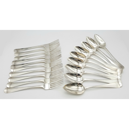 95 - A Fabulous Selection of Antique Dutch Silver Flatware in Original Storage Case. Made specially for a... 