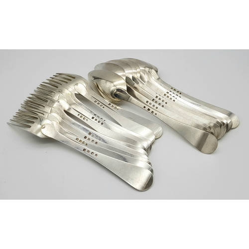 95 - A Fabulous Selection of Antique Dutch Silver Flatware in Original Storage Case. Made specially for a... 