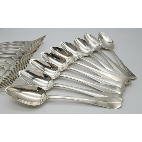 95 - A Fabulous Selection of Antique Dutch Silver Flatware in Original Storage Case. Made specially for a... 