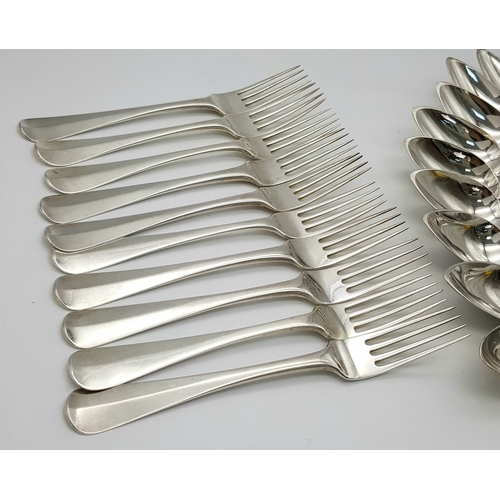 95 - A Fabulous Selection of Antique Dutch Silver Flatware in Original Storage Case. Made specially for a... 