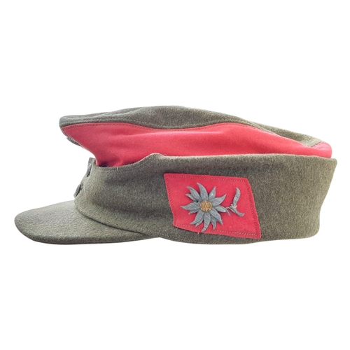 118 - 3rd Reich SA Sturmabteilung M43 Field Cap. The Salmon Pink indicates that it is from the SA Alpenlan... 