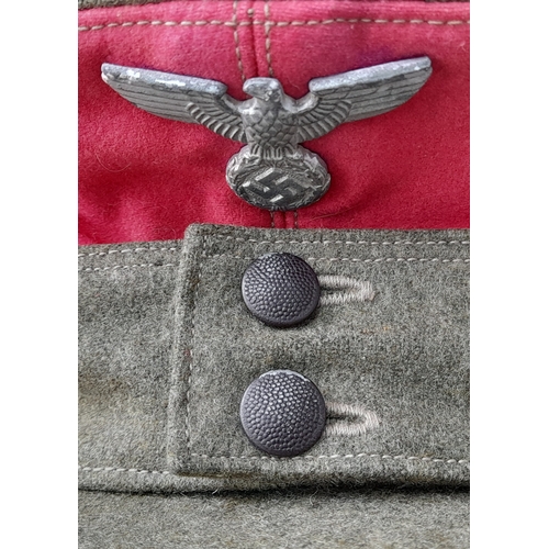 118 - 3rd Reich SA Sturmabteilung M43 Field Cap. The Salmon Pink indicates that it is from the SA Alpenlan... 
