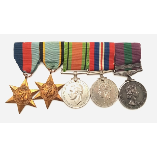 62 - WW2 British Air Crew Europe Group Awarded to Sqn Leader F.S Wright. Thanks to the G.S.M with Malaya ... 