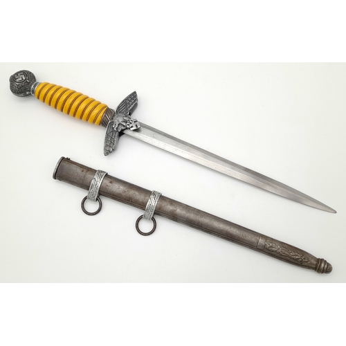 90 - Original German WWII 2nd Model Luftwaffe Dagger Unmarked WKC- A wartime produced 2nd Model Luftwaffe... 