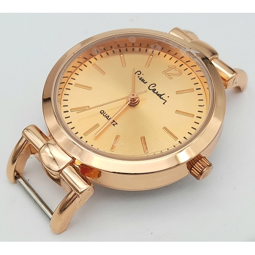 87 - A PIERRE CARDIN WATCH - BRAND NEW WITH 1 EXTRA DIFFERENT COLOUR STRAP. IN ORIGINAL BOX - IN FULL WOR... 
