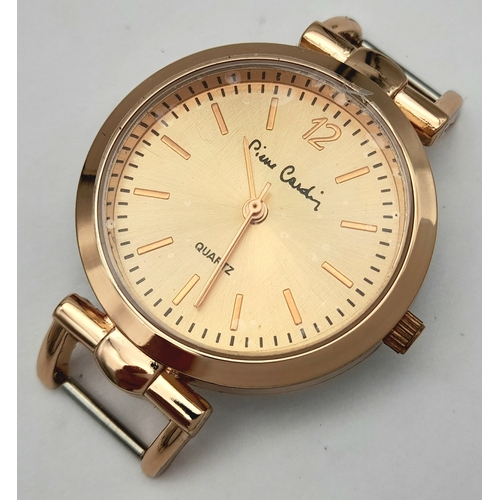 87 - A PIERRE CARDIN WATCH - BRAND NEW WITH 1 EXTRA DIFFERENT COLOUR STRAP. IN ORIGINAL BOX - IN FULL WOR... 